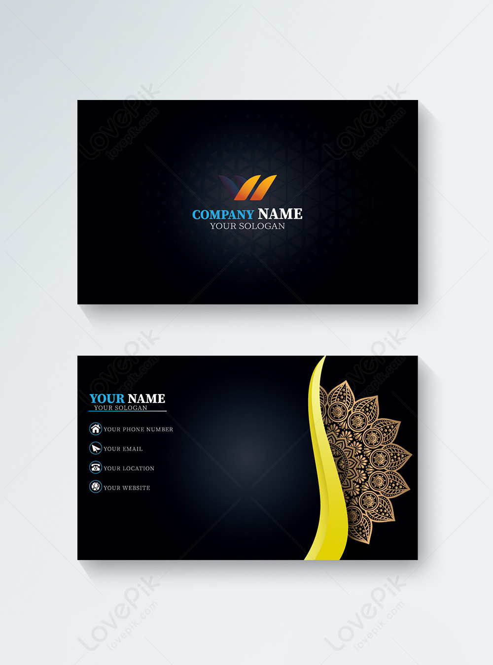Professional business card design template image_picture free download ...