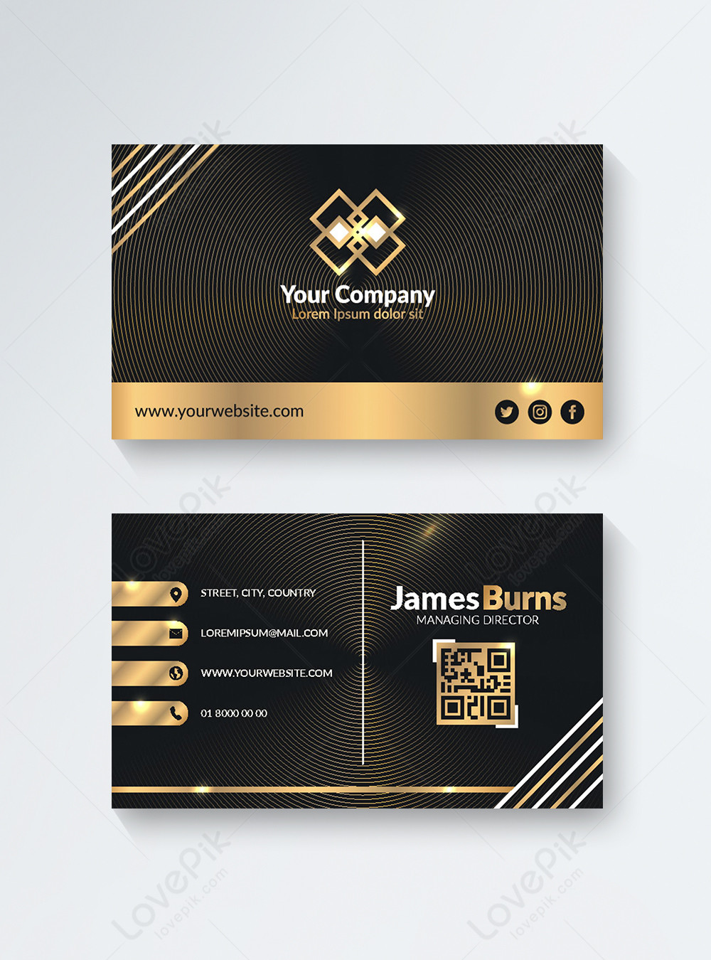 Golden-luxury-business-cards-template template image_picture free ...