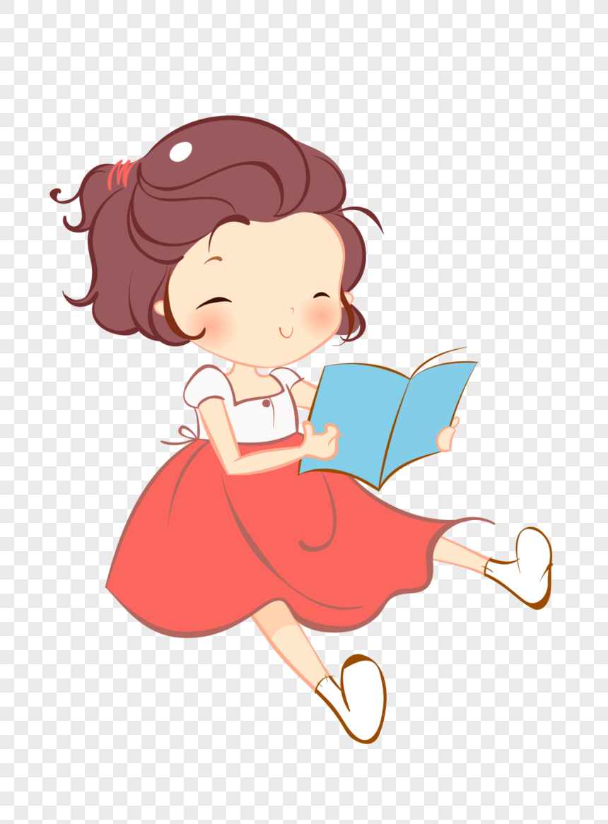 A Girl Reading A Book Png Image Picture Free Download 400200878 Lovepik Com