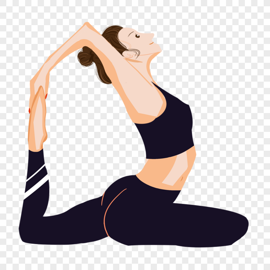 Yoga Girl, Yoga Icon, Material, Yoga Asana PNG Transparent Background ...