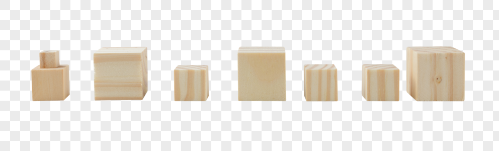 ảnh gỗ thô màu gỗ khối lập phương miễn nguyên tố PNG