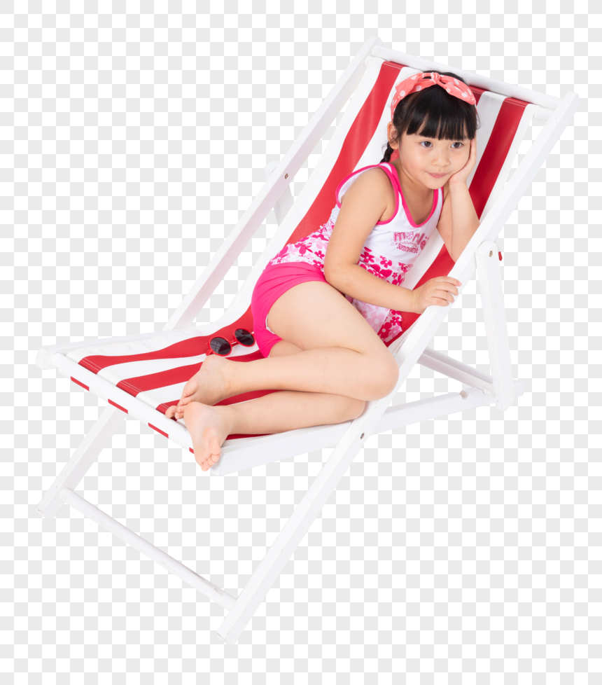 Menininha, Sentando, Ligado, Um, Cadeira Praia PNG Imagens Gratuitas Para  Download - Lovepik