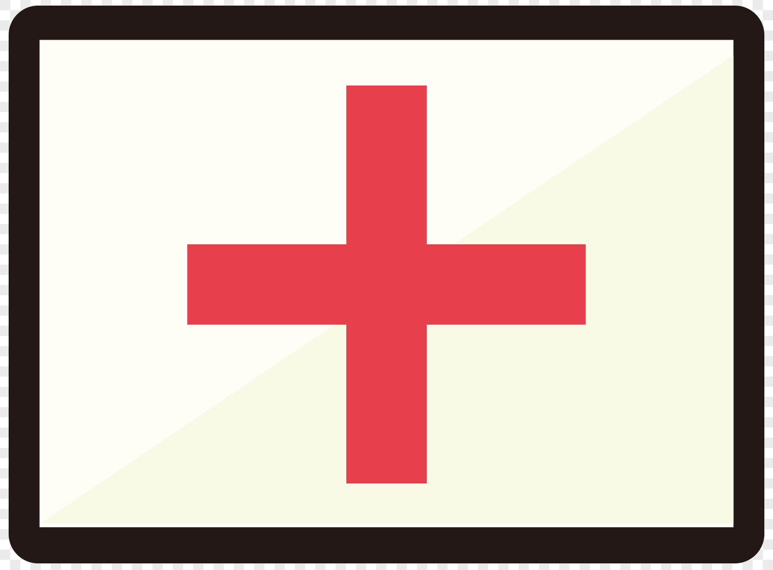 Знак красный крест