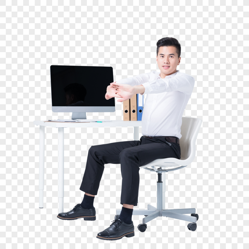 Young Business Men S Office Exercises Pictures Png Image Picture