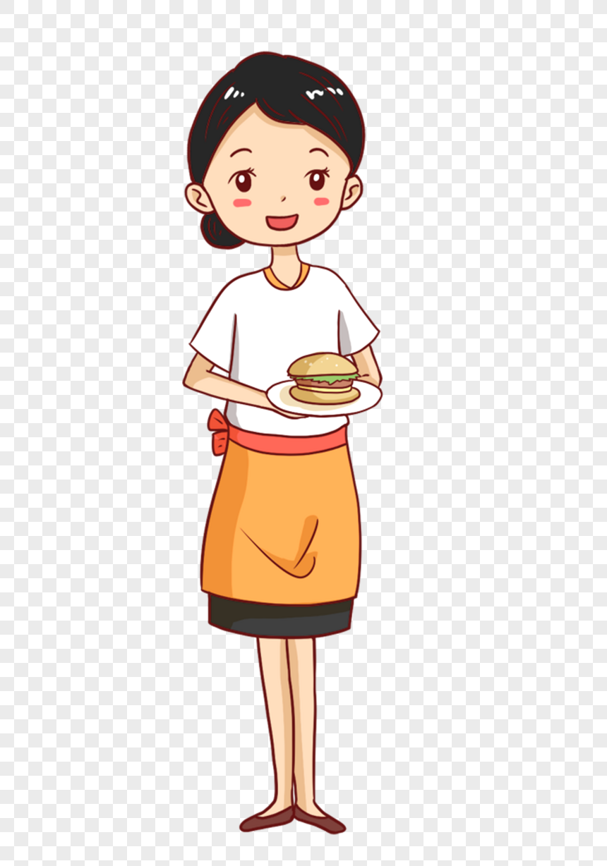 Restaurant Waiter PNG White Transparent And Clipart Image For Free ...