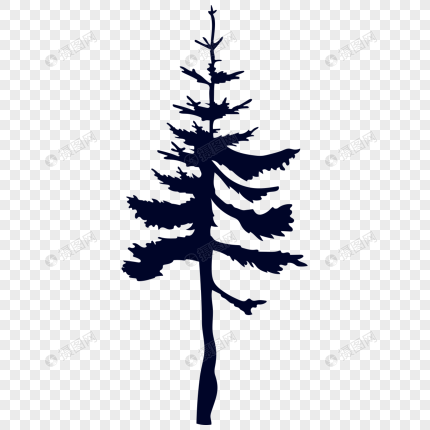 Pine tree silhouette png image_picture free download