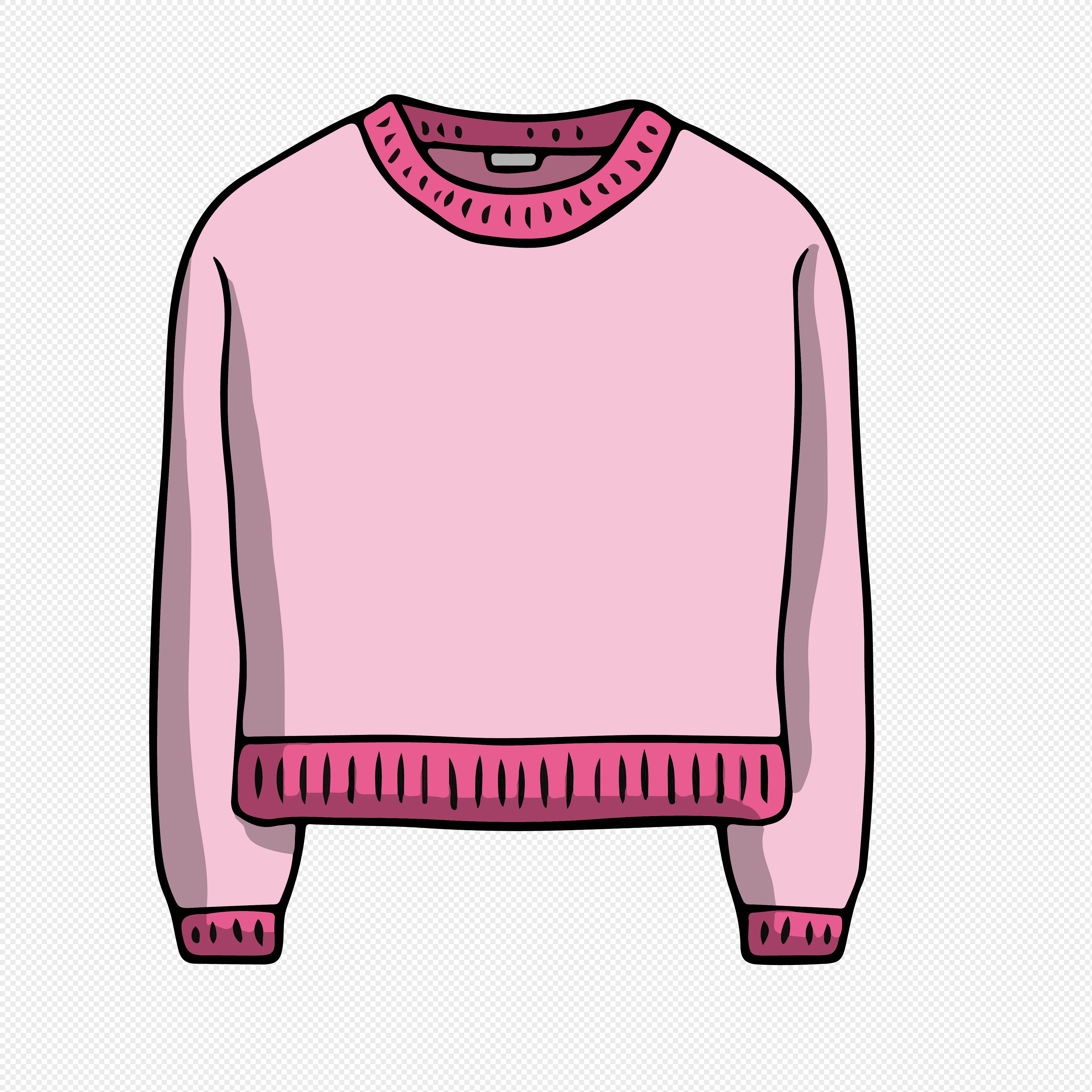Sweater Cartoon Images : Cartoon Winter Sweater Elements Png Image ...