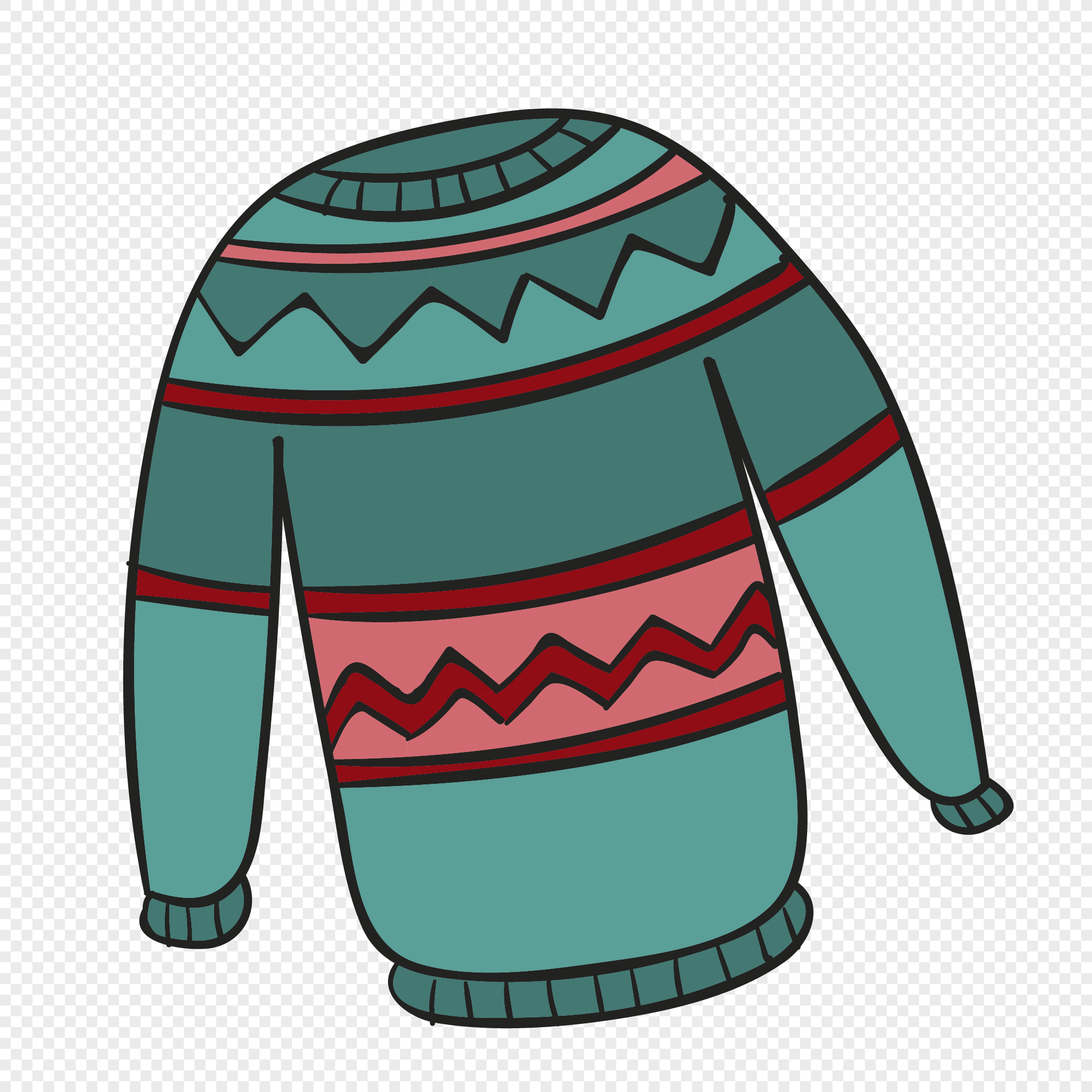 Hand painted cartoon sweater png image_picture free download 400276257