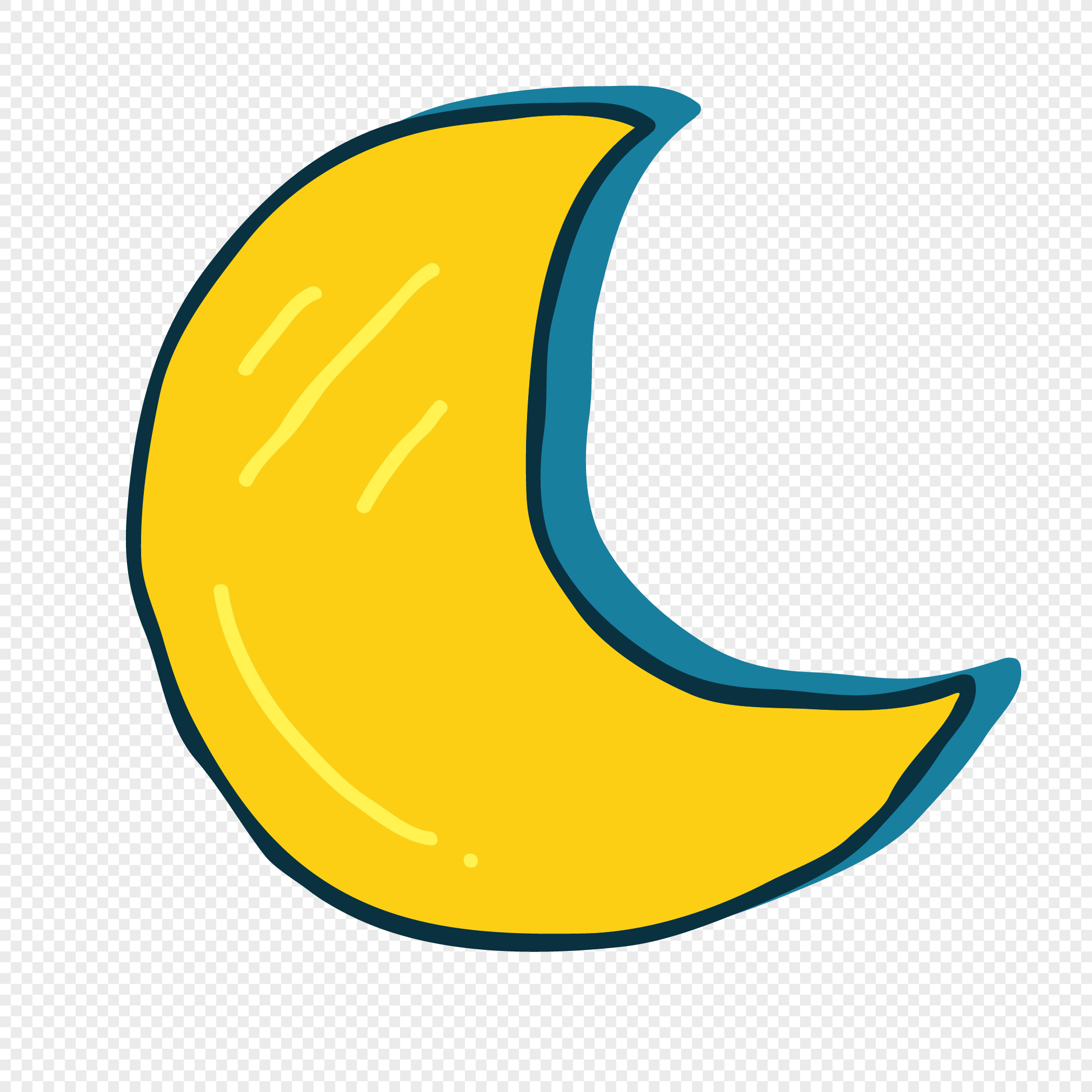 Vector cartoon moon png image_picture free download