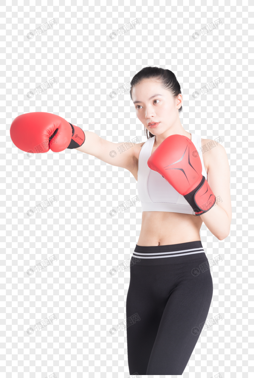 パンチをパンチボクシンググローブを身に着けている若いスポーティな女性イメージ グラフィックス Id Prf画像フォーマットpng Jp Lovepik Com