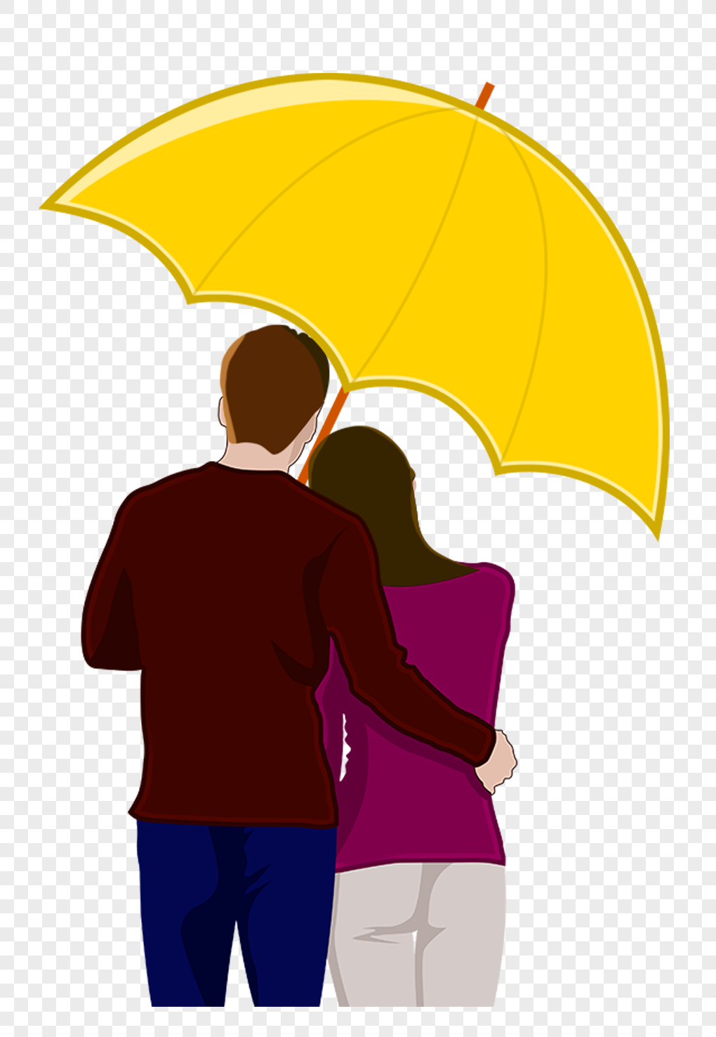 Lovers Under Umbrella Png Picture And Clipart Image For Free Download