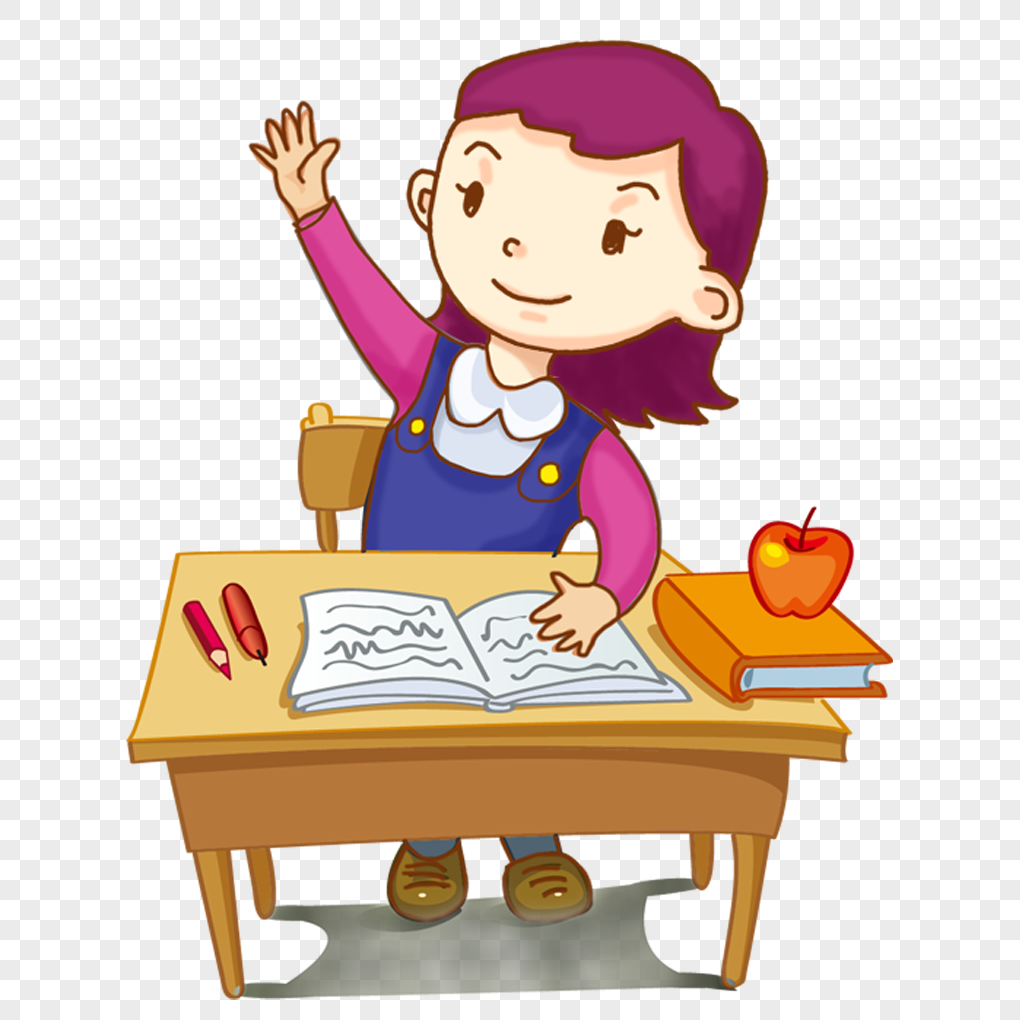 Raise Your Hand To Answer The Question Girl PNG Image & PSD File Free ...