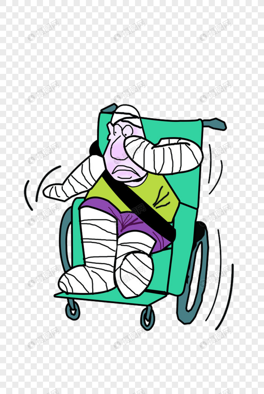 Cartoon injured character material png image_picture free download