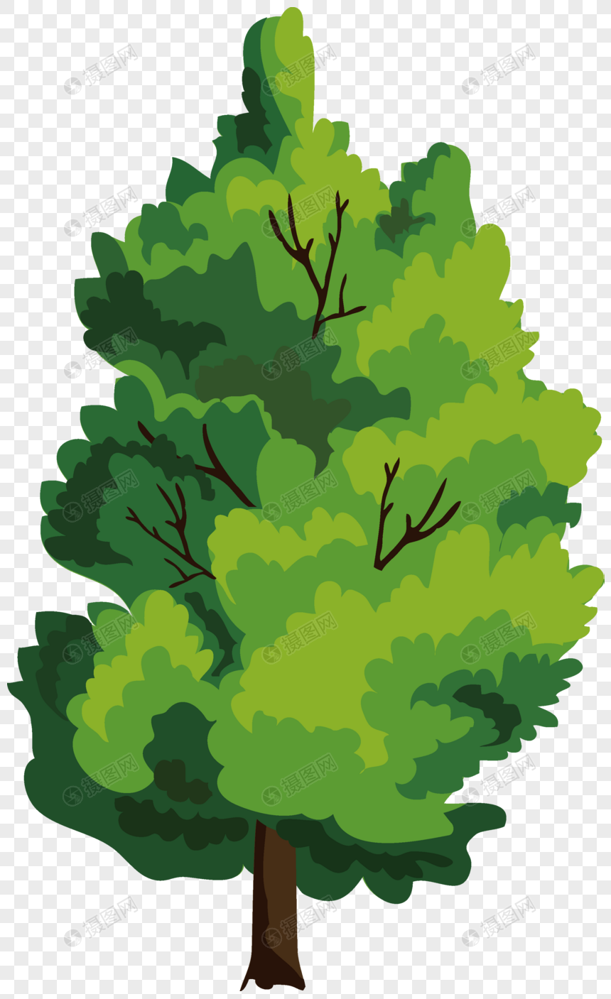 Vector De Arbol De Dibujos Animados Imagen Descargar Prf Graficos Images 