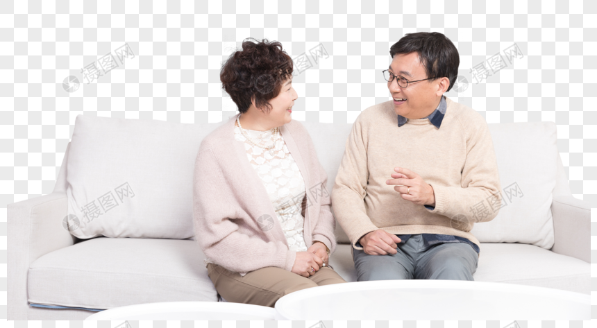 チャットリビングルームに座っている老夫婦イメージ グラフィックス Id Prf画像フォーマットpng Jp Lovepik Com