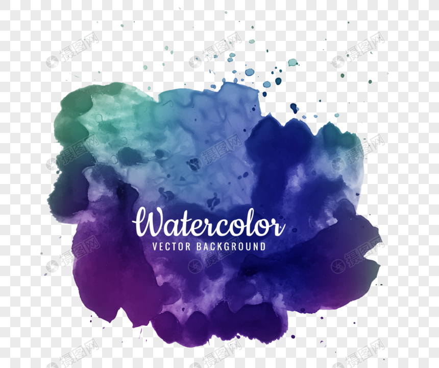 Download Melted watercolor effect vector material png image_picture ...