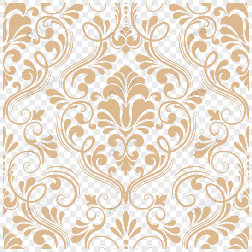 Brown simple flower vine border texture png image_picture free download ...