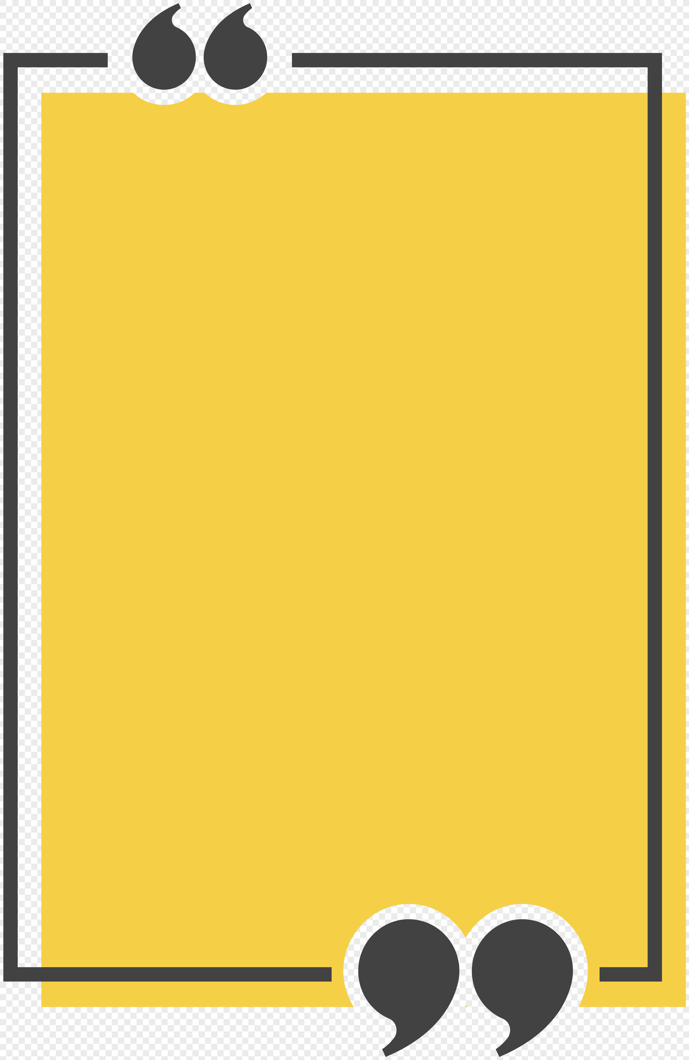 Yellow rectangle caption box png image_picture free download 400460180 ...