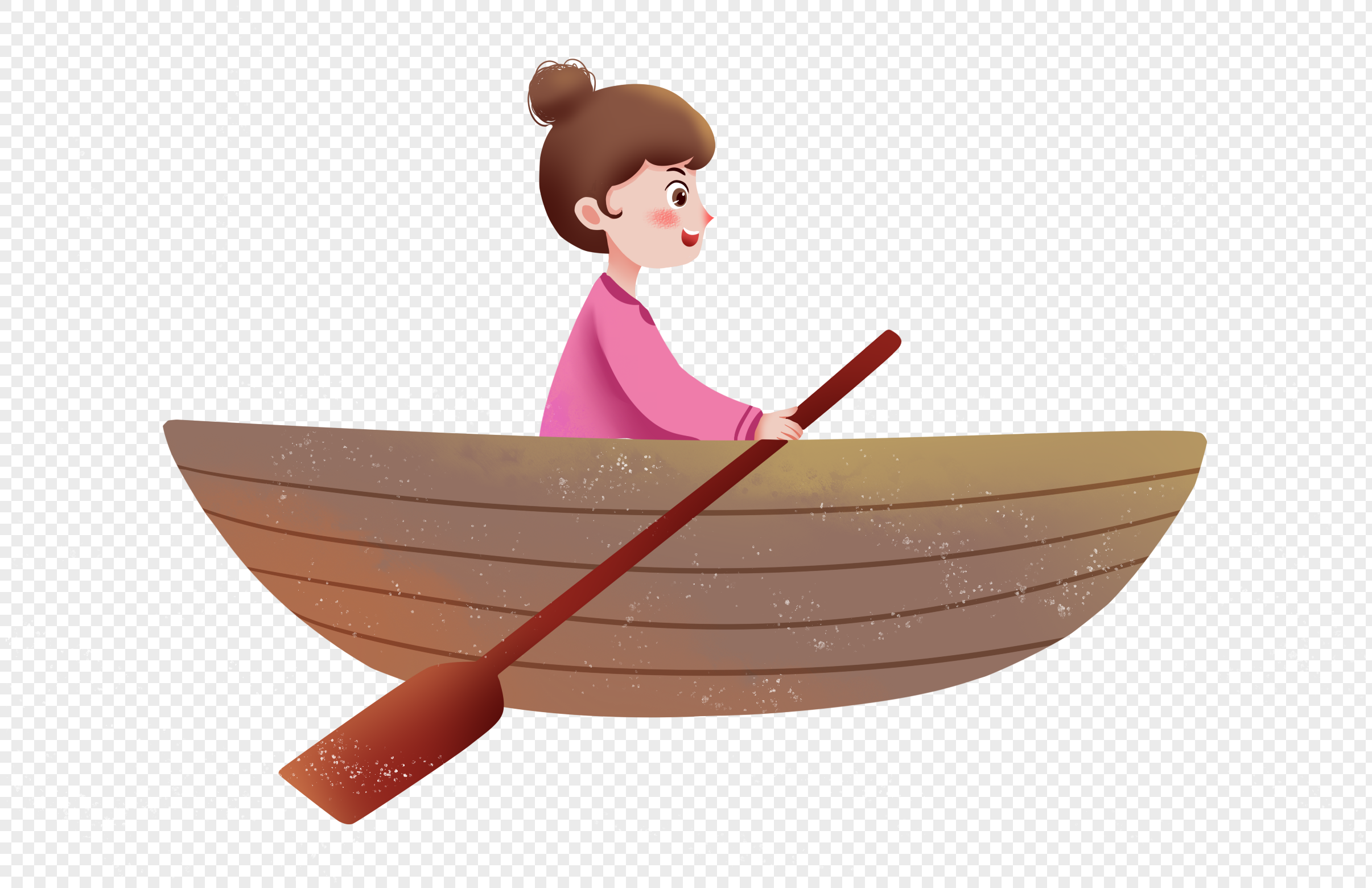 Лодка с веслами рисунок