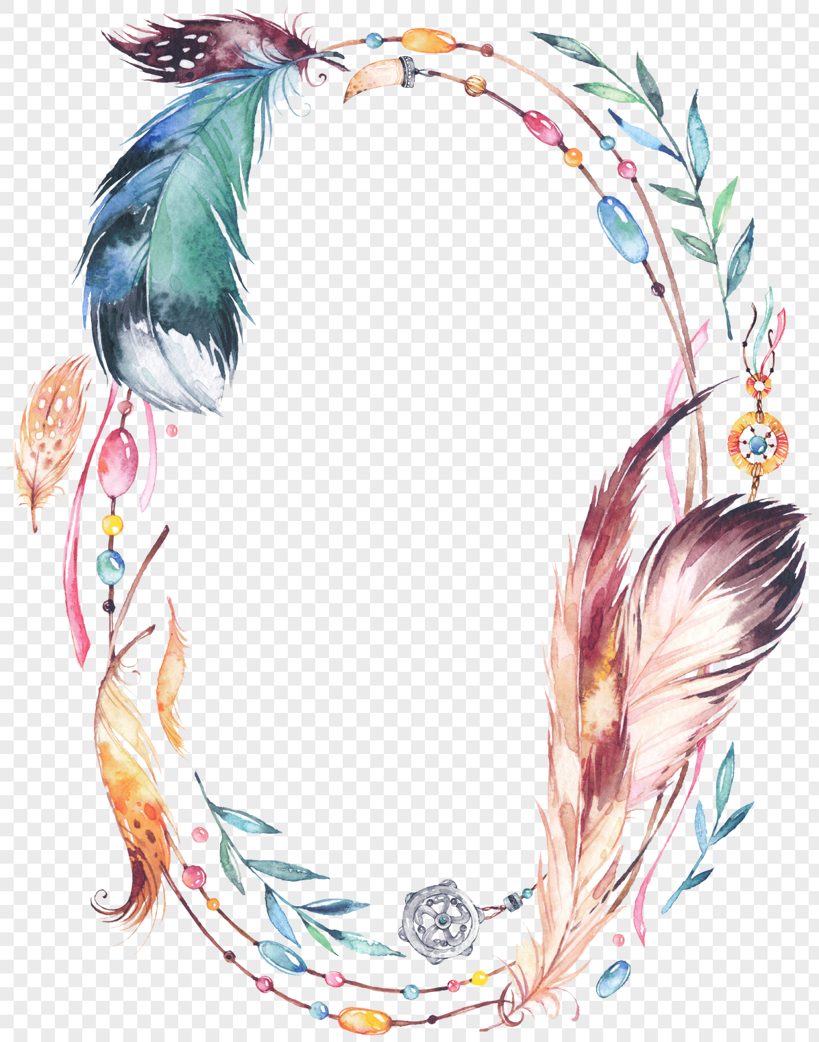 Feather Border Clipart 6 Clipart Station Images