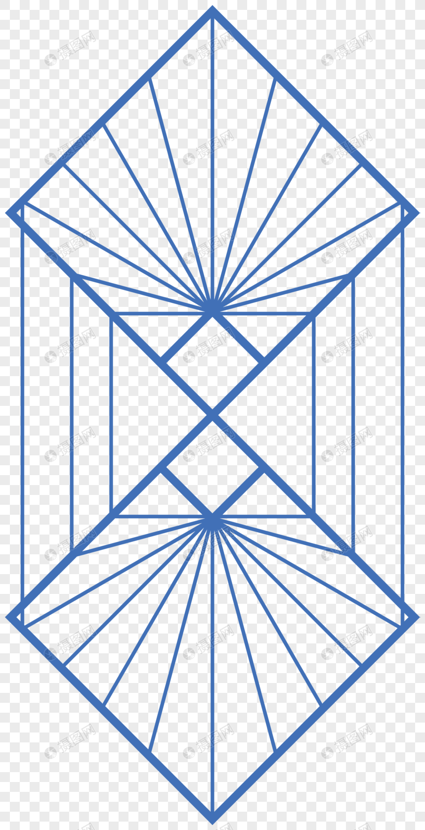 gambar geometris yang mudah - Teknoid