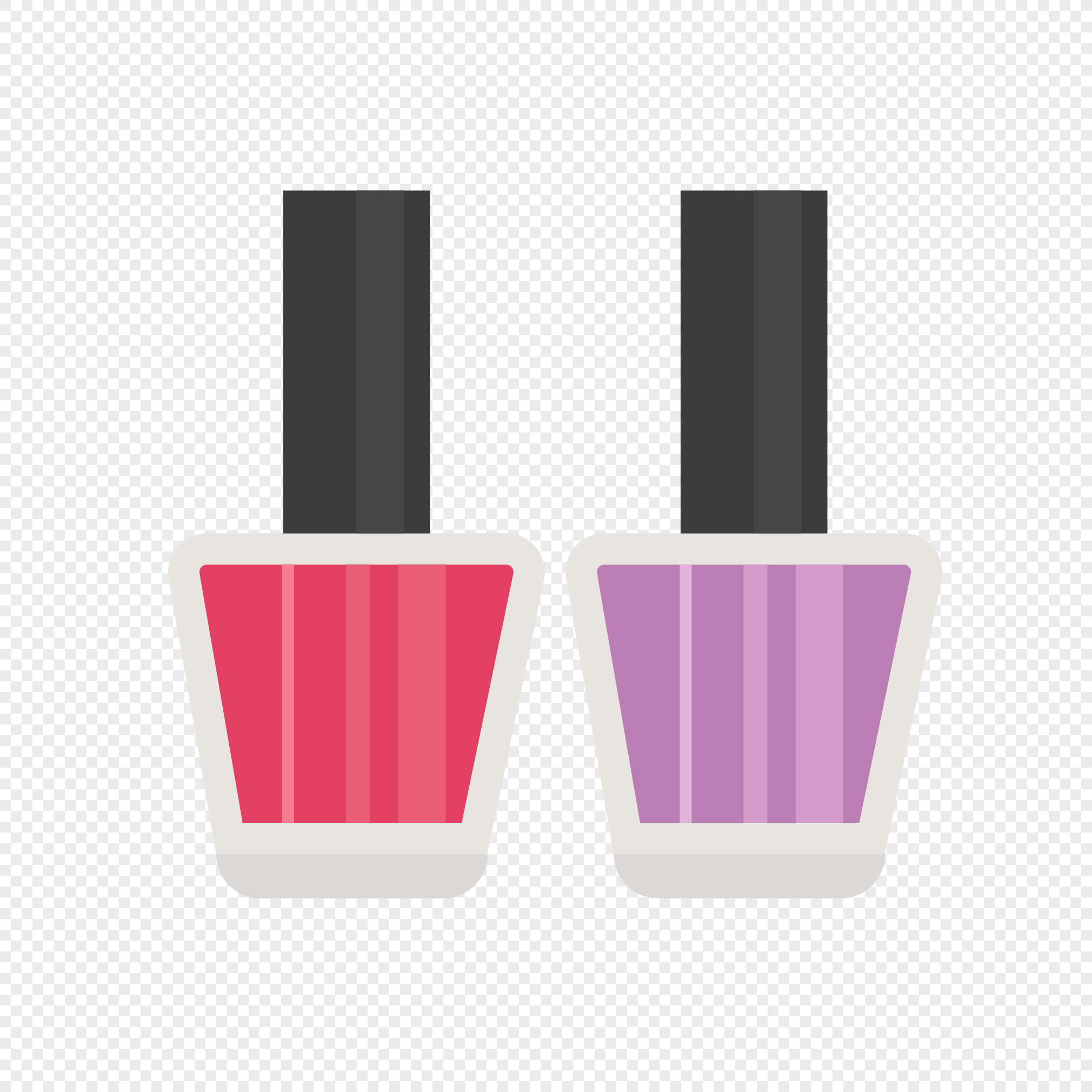 Cartoon beauty nail polish icon elements png image_picture free