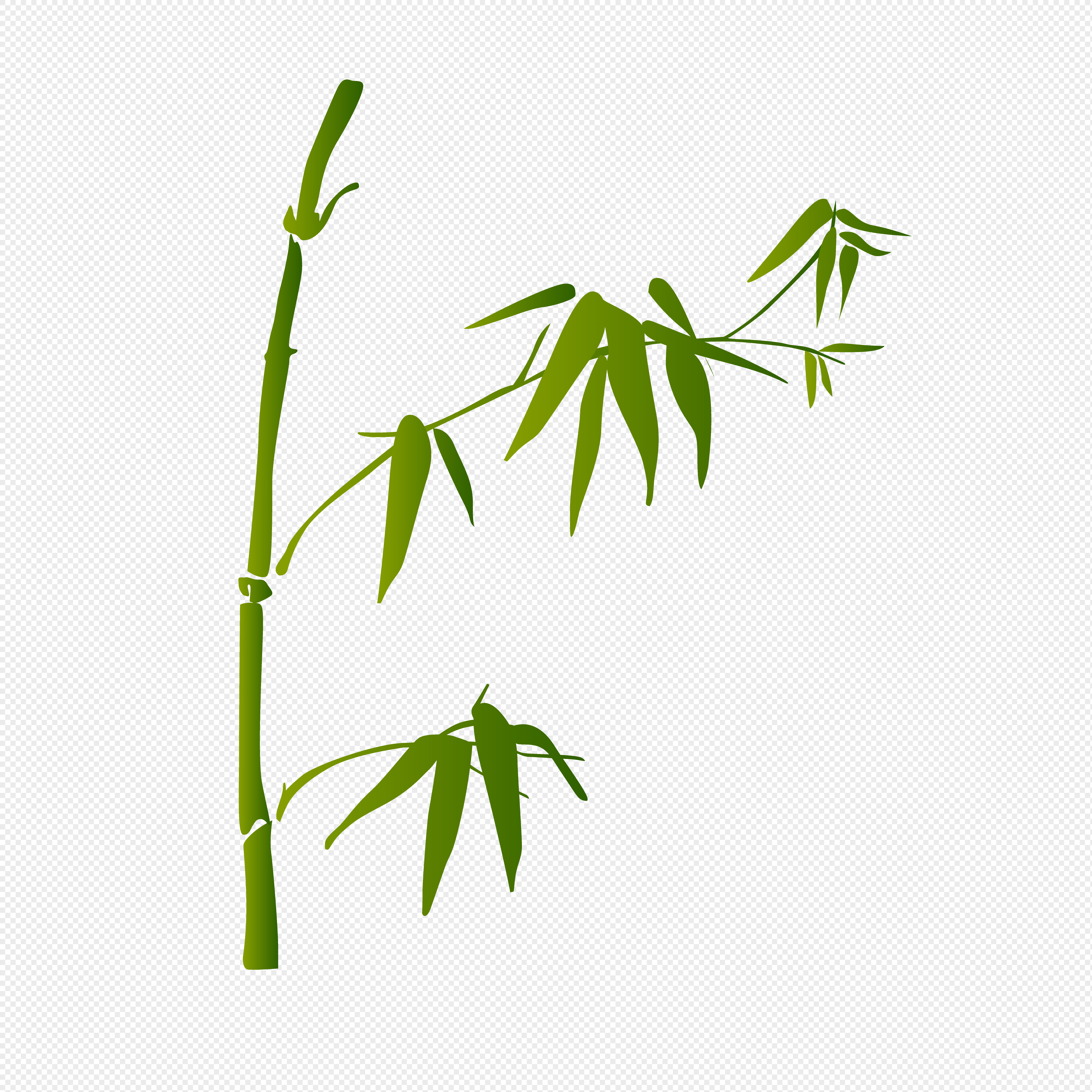 Simple flat bamboo vector material png image_picture free download