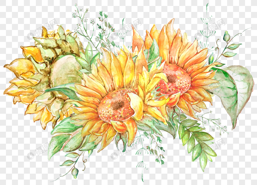 Vektor Tegak: Gambar Bunga Matahari Vektor Png