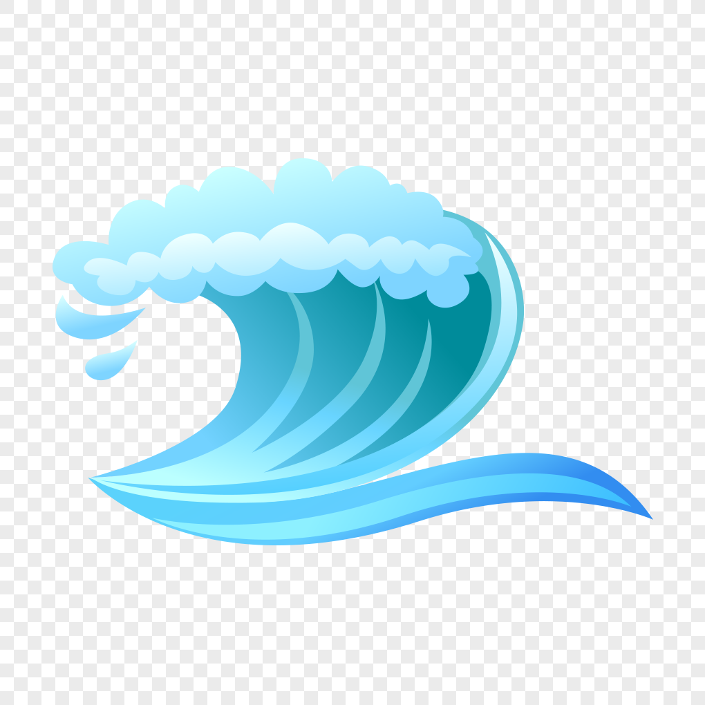 Lovely cartoon wave vector material png image_picture free download ...