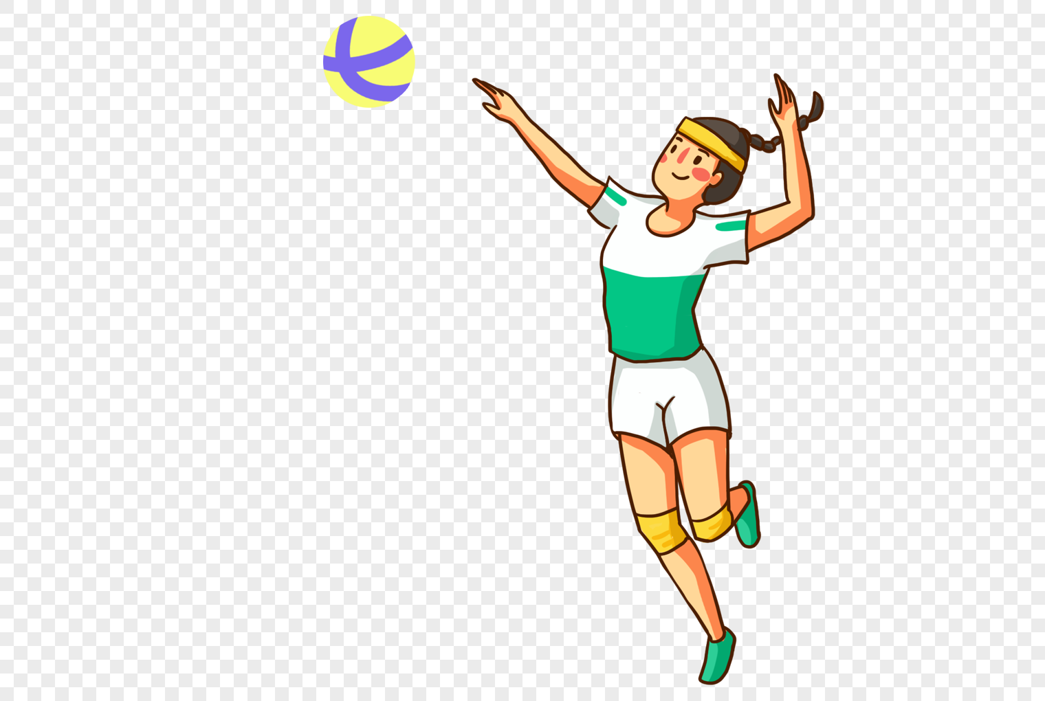 Волейбол мультяшные картинки без фона