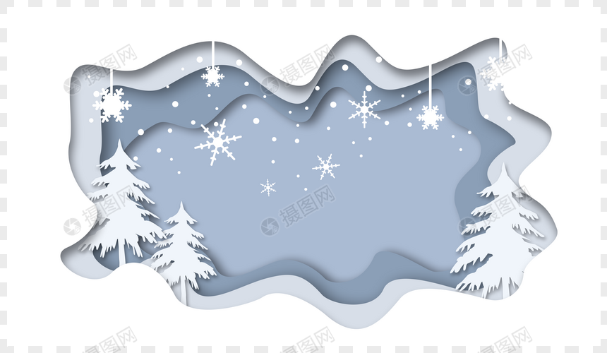 Paper Cut Winter Background Png Image Picture Free Download 400541509 Lovepik Com