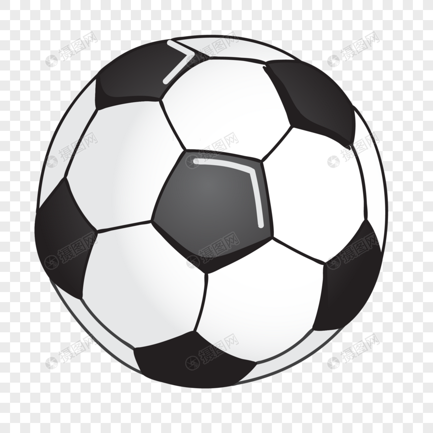 Creative hand painted hd soccer vector elements png image 