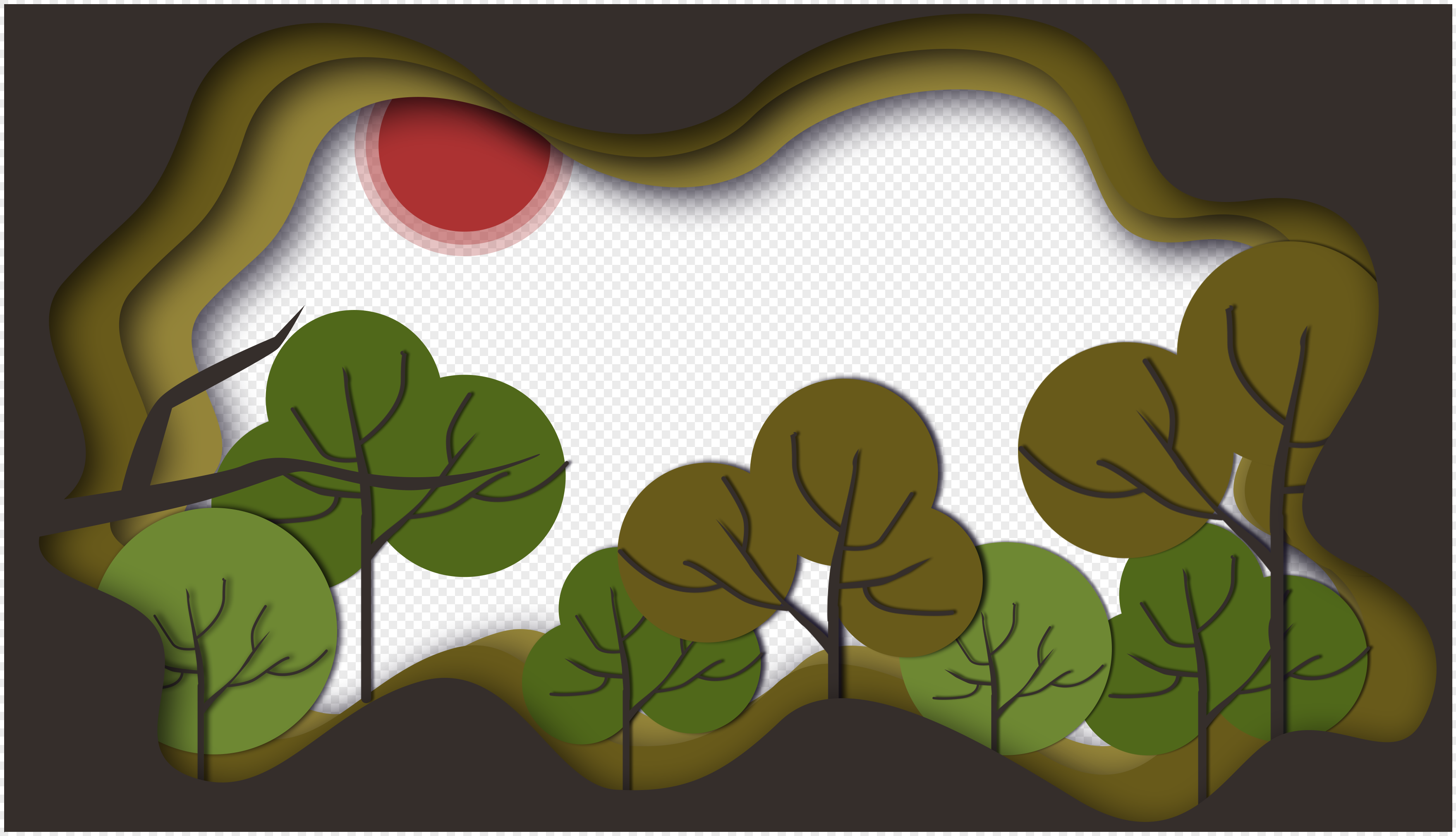 Forest Background Cartoon Png