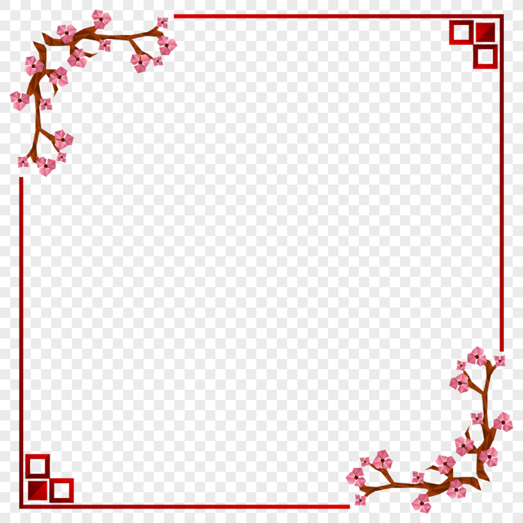 Retro red chinese style border png image_picture free download ...