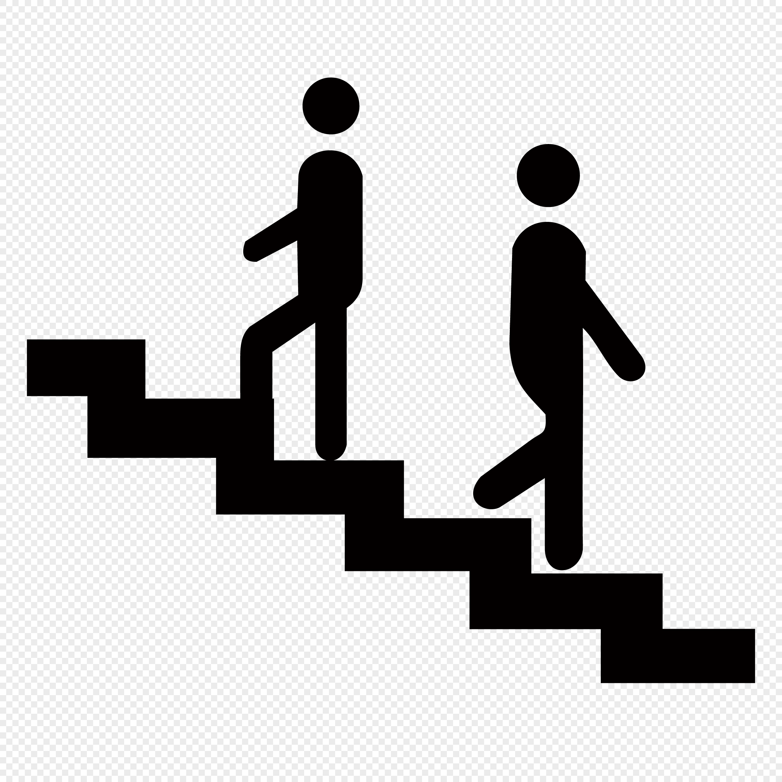 Пиктограмма спуск по лестнице
