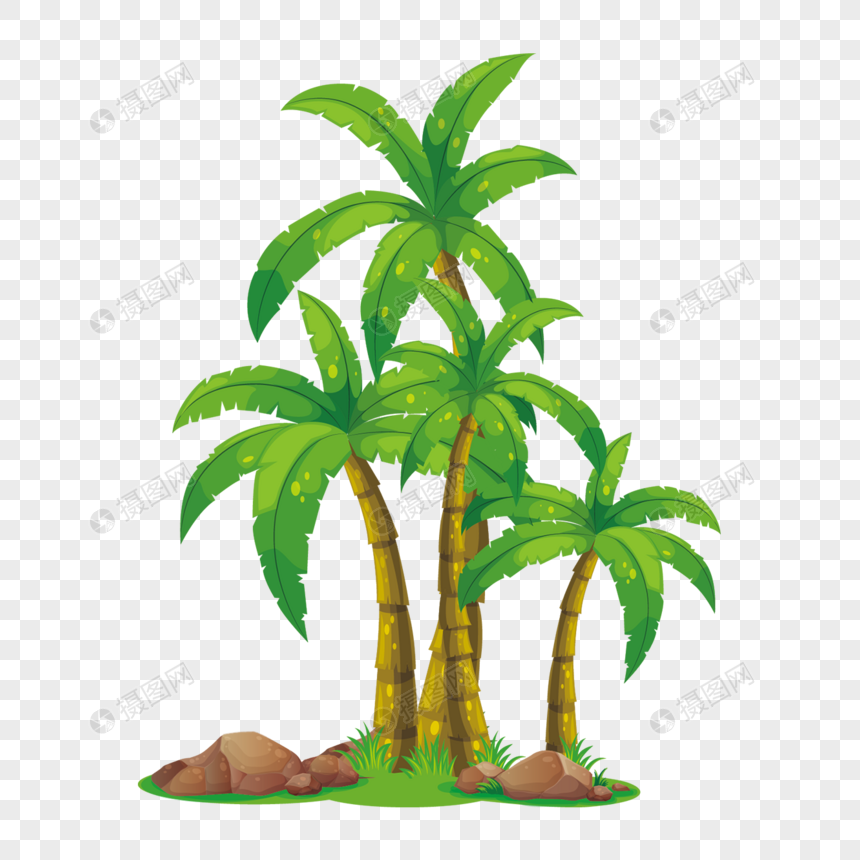 pohon  kelapa  kartun  gambar  unduh gratis Grafik 400602815 
