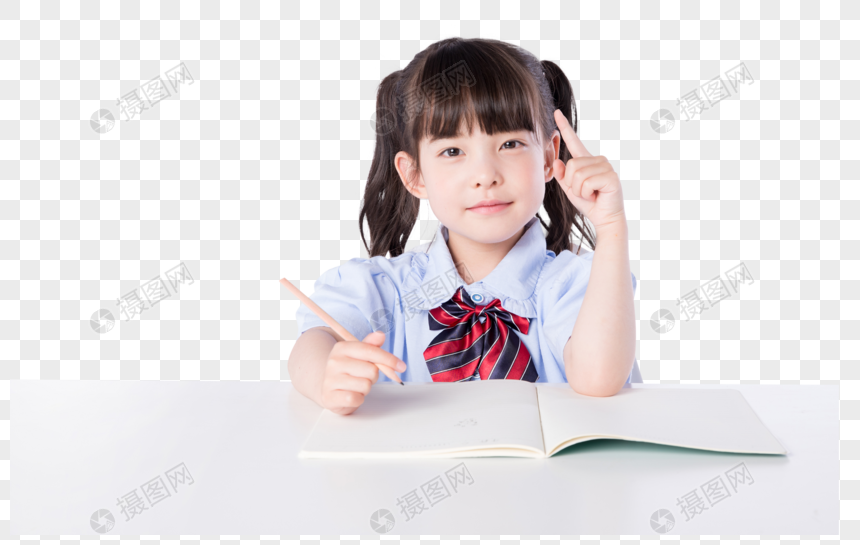 Little Girls Learning Education On Children S Desks Png