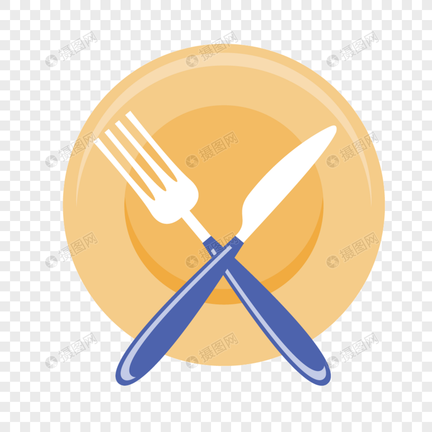 Western Knife And Fork Plate