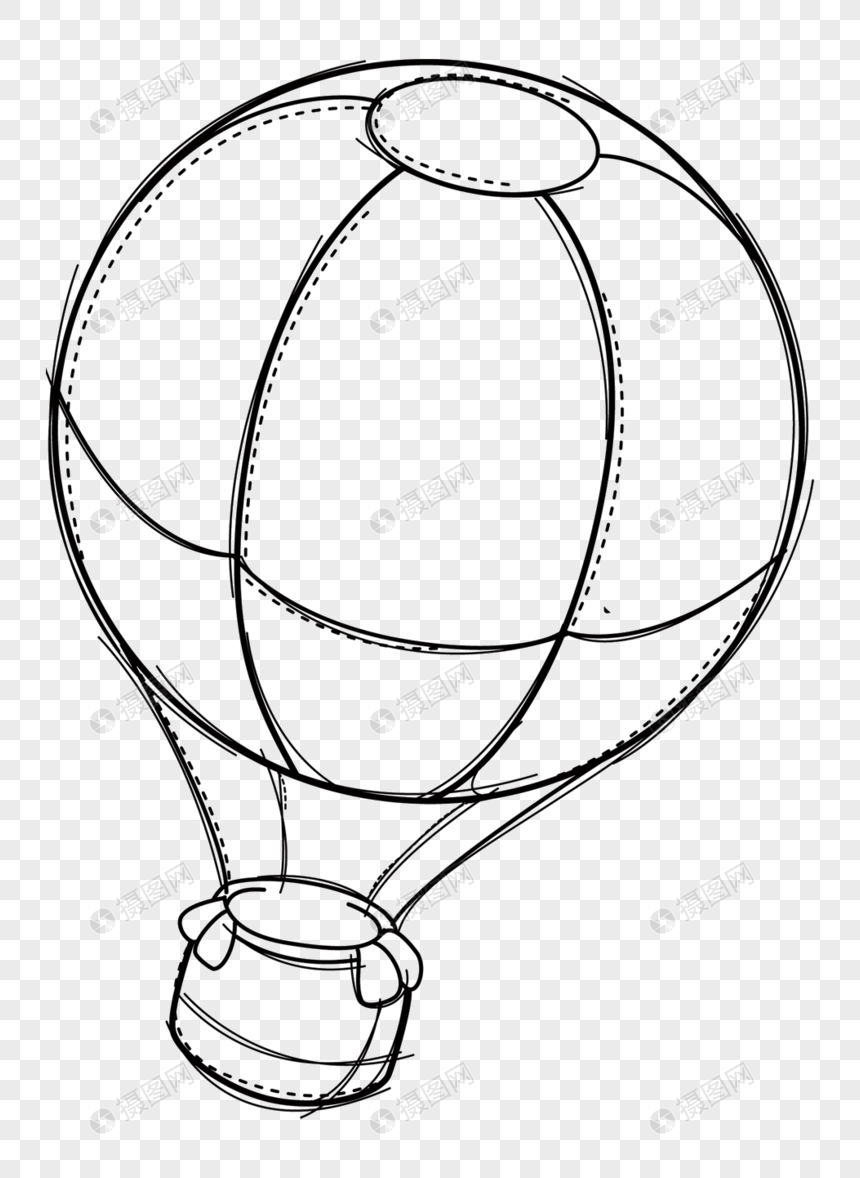  sketsa  balon  udara panas gambar  unduh gratis Grafik 