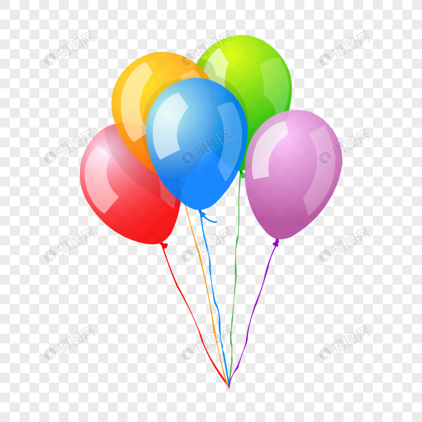 Five balloons png image_picture free download 400673034_lovepik.com