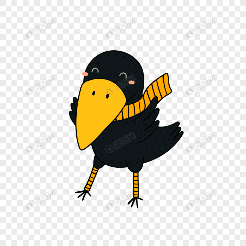 Halloween Cartoon Crow PNG Image And Clipart Image For Free Download -  Lovepik | 400676638