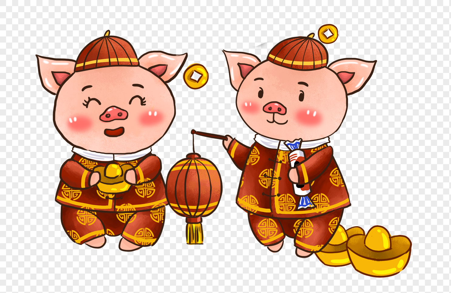 New year pig cartoon * image png image_picture free ...