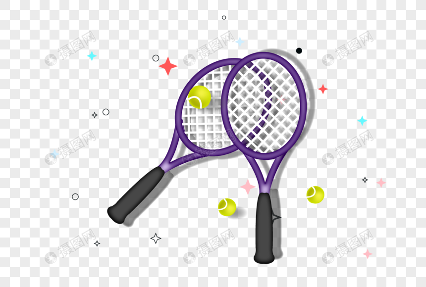 Design of hand-painted cartoon badminton png image_picture ...