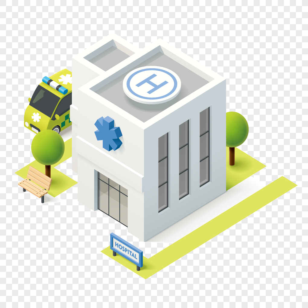 Fashion Hospital Cartoon Architecture Png Image Picture Free Download 