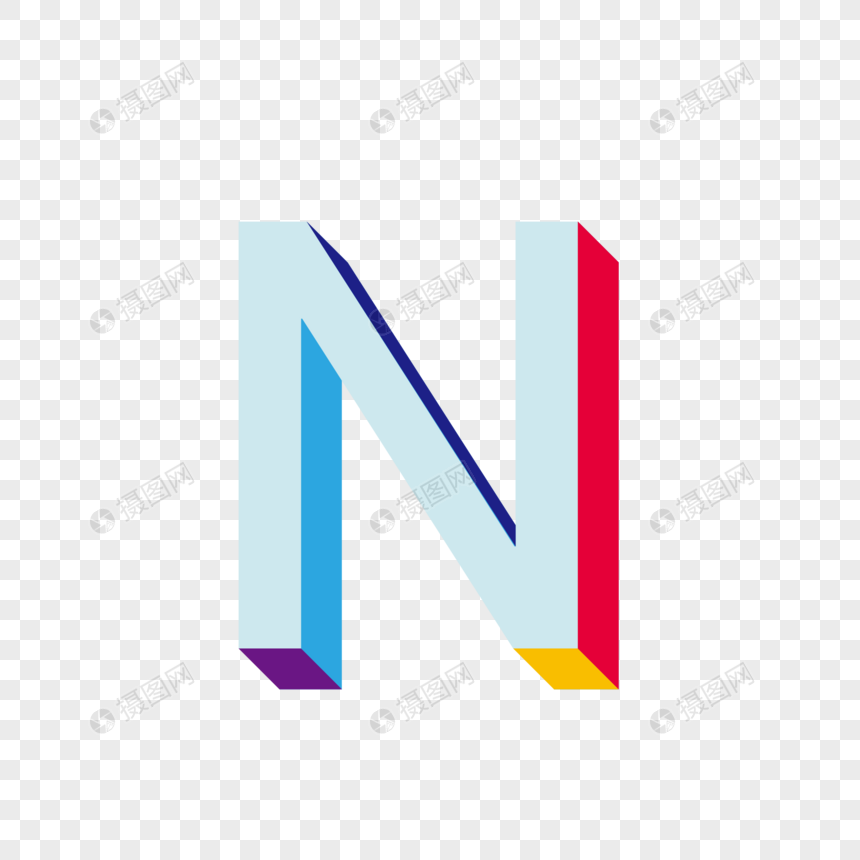 تصميم شعار حرف N