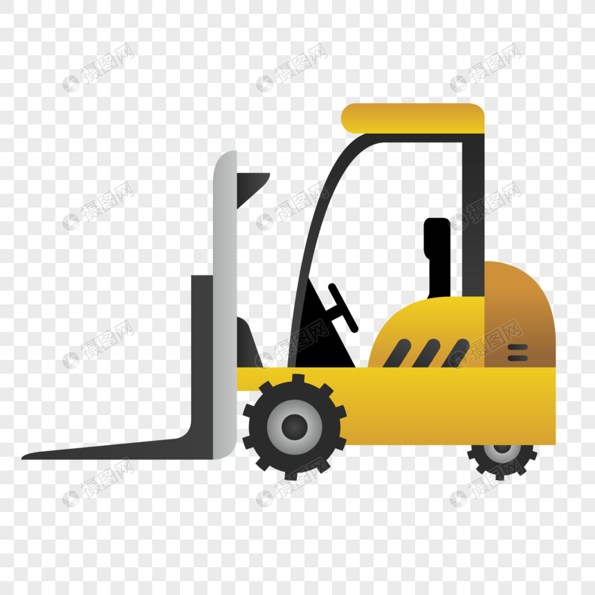 Cartoon hand painted forklift truck png image_picture free download ...