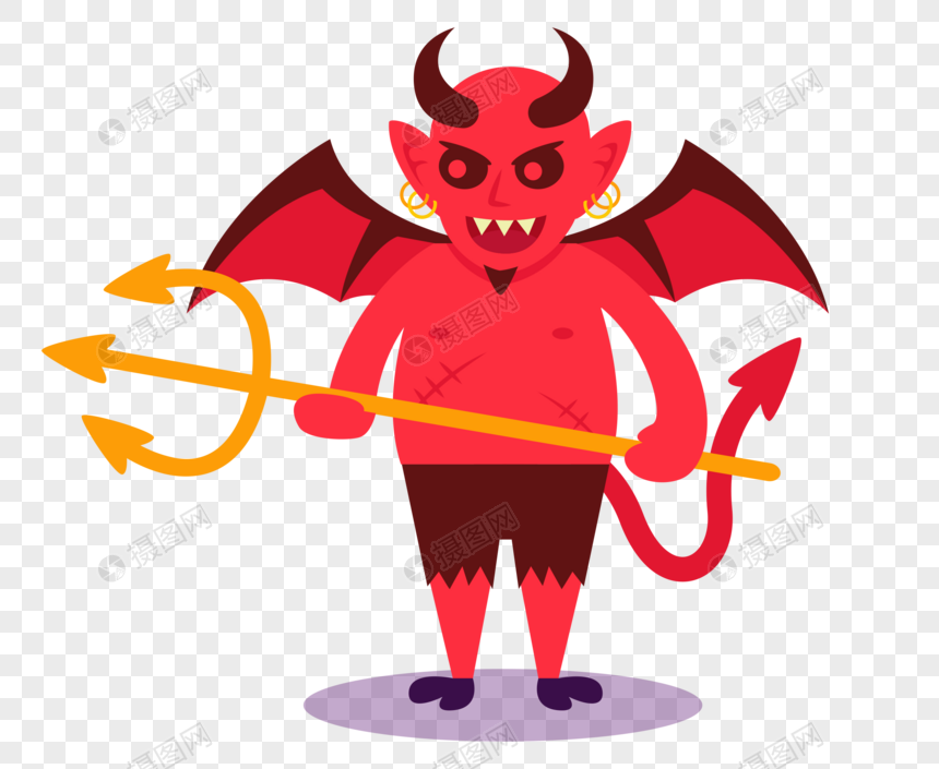 42 Gambar Kartun Setan Merah Gratis Terbaru