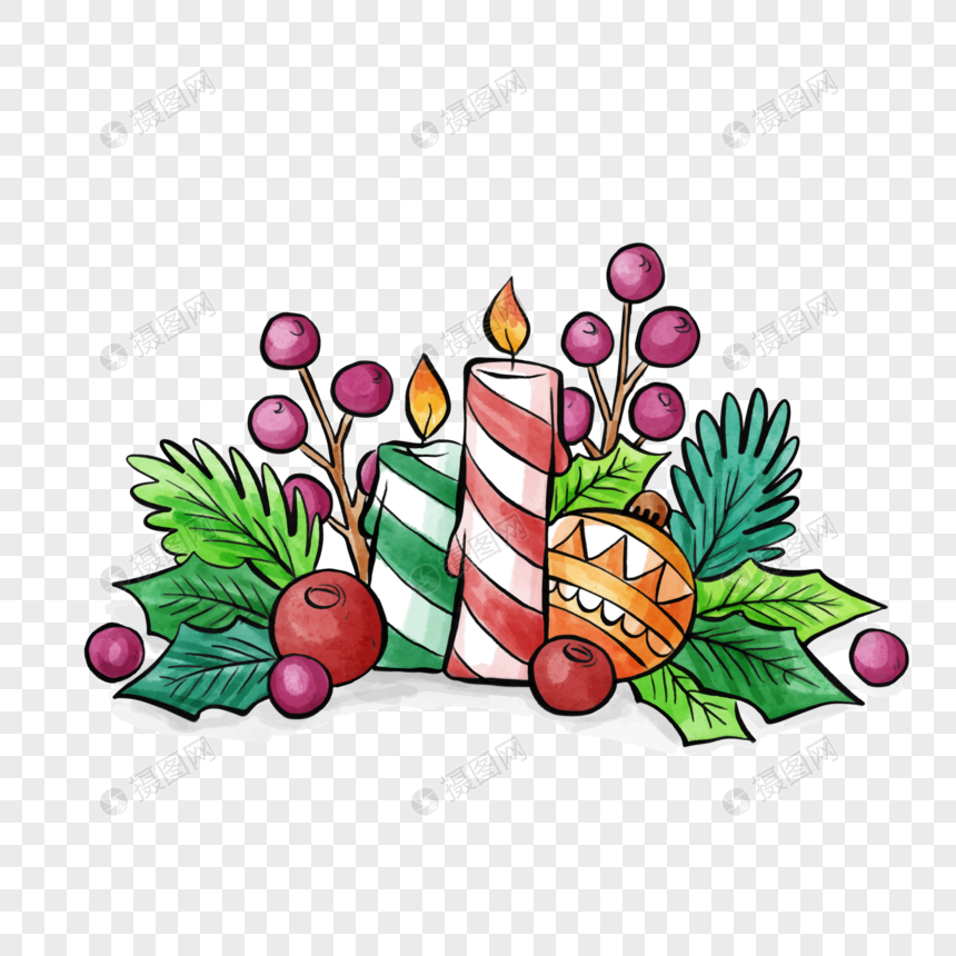 Christmas Flower Candle Elements Png Image Picture Free Download 400789723 Lovepik Com