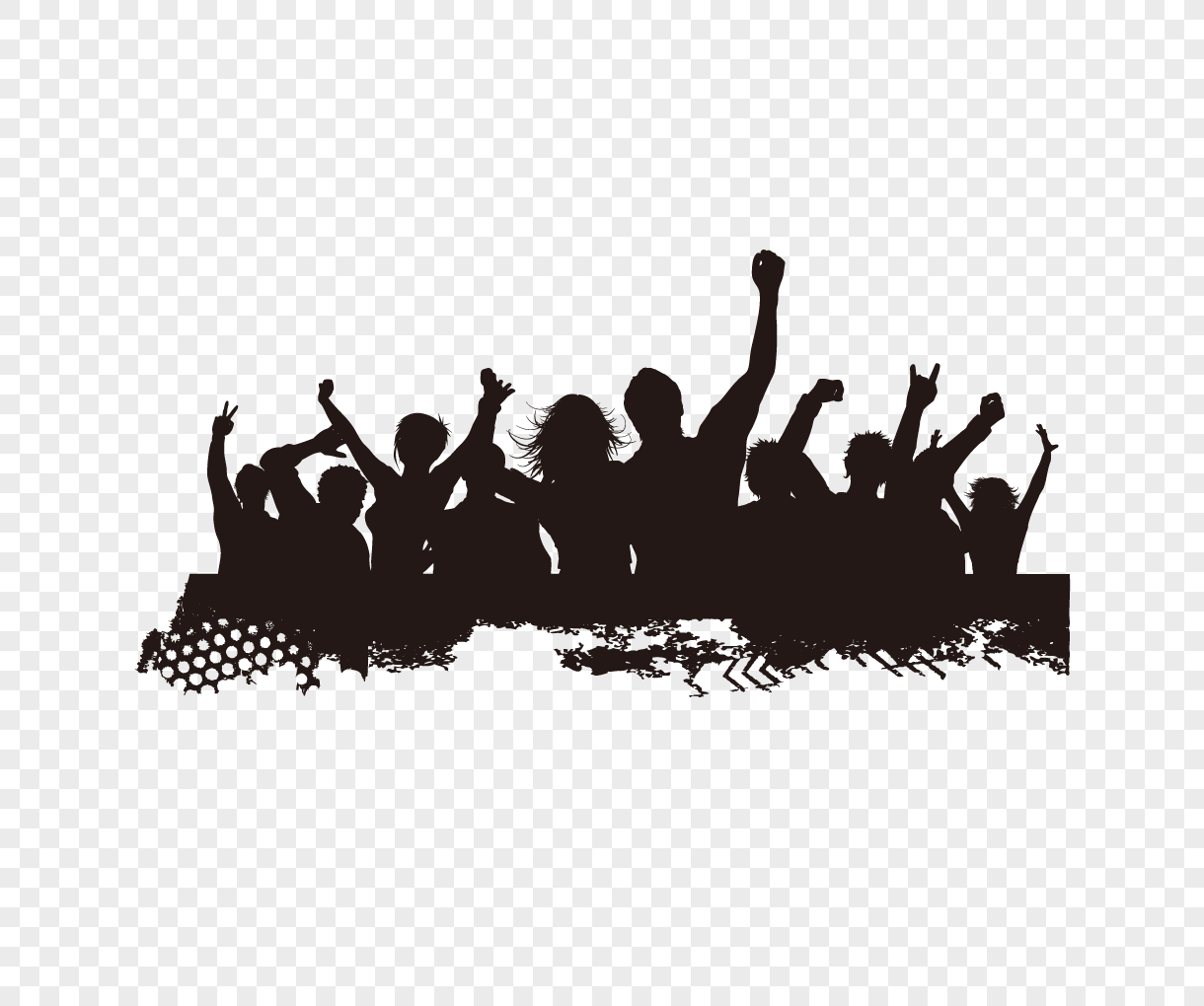 Music festival silhouette png image_picture free download 400810412 ...