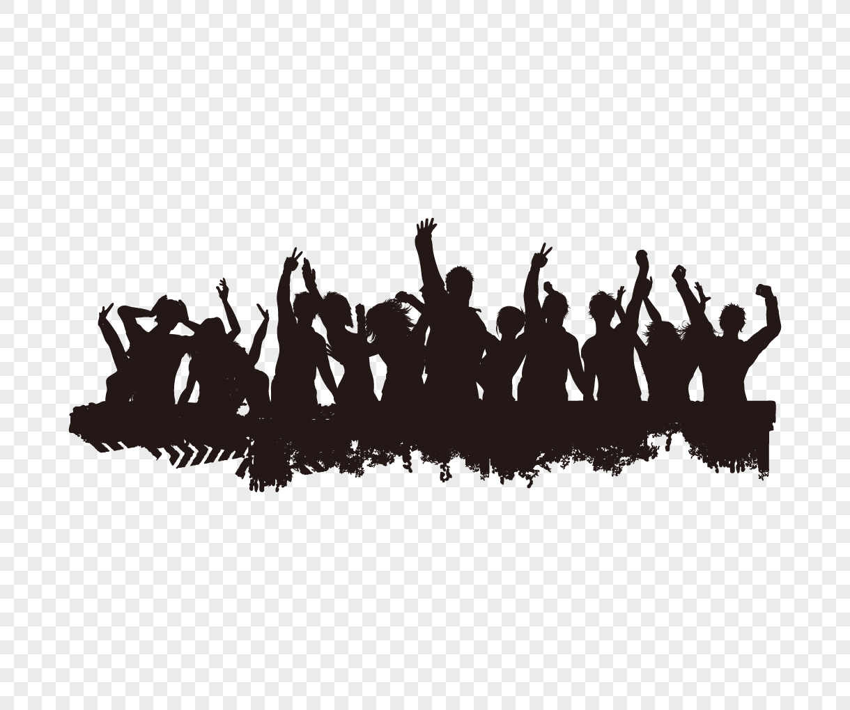 Music festival silhouette png image_picture free download 400810413 ...